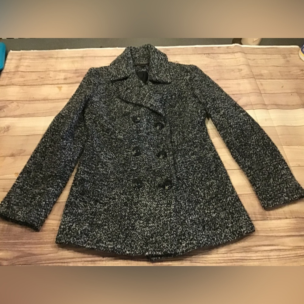 Jason Kole Woman’s pea coat black and white size XS